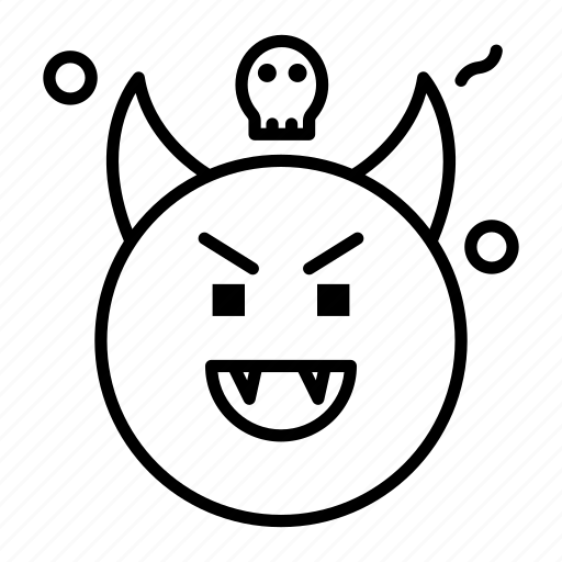 Devil, emoji, emoticon, face, smiley icon - Download on Iconfinder