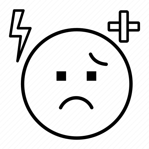 Emoji, emoticon, face, hurt, smiley icon - Download on Iconfinder