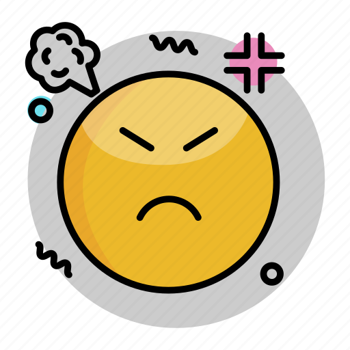 Angry, emoji, emoticon, face, smiley icon - Download on Iconfinder