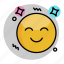 emoji, emoticon, face, happy, smiley 