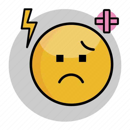 Emoji, emoticon, face, hurt, smiley icon - Download on Iconfinder