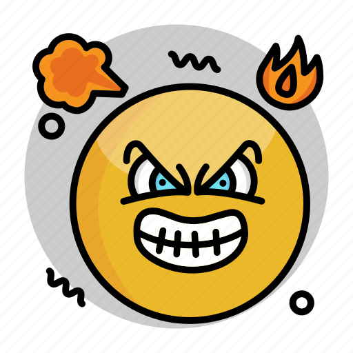 Angry, emoji, emoticon, face, mad, smiley icon - Download on Iconfinder