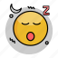emoji, emoticon, face, sleepy, smiley 