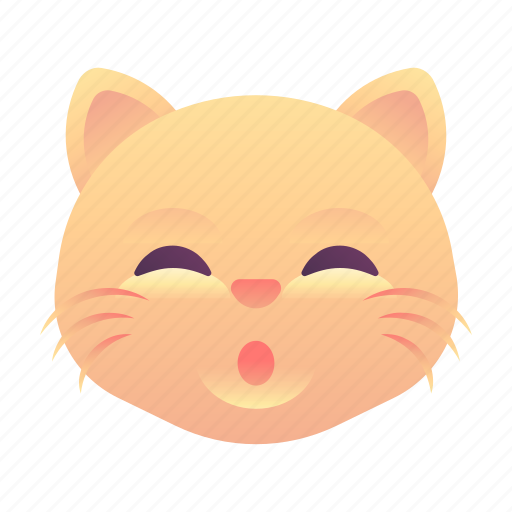 Cat, emoji, emoticon, smiley, whistle icon - Download on Iconfinder