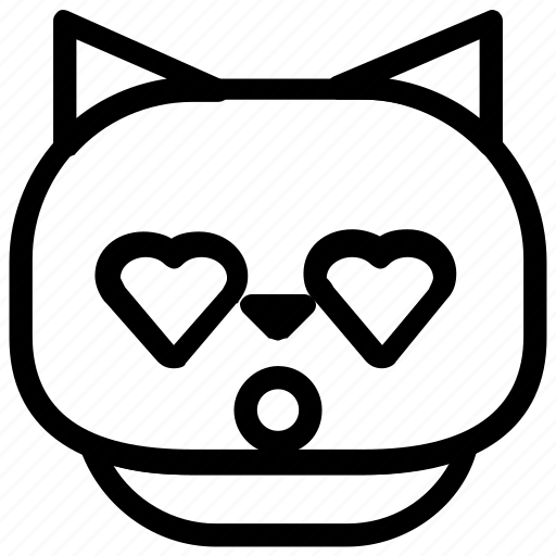 Cat, emoticon, love icon - Download on Iconfinder