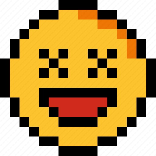Drunk, pixel art, 8 bit, character, emotion, emoticon, emoji icon - Download on Iconfinder