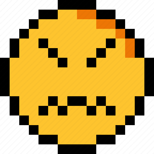 Madness, pixel art, 8 bit, character, emotion, emoticon, emoji icon - Download on Iconfinder