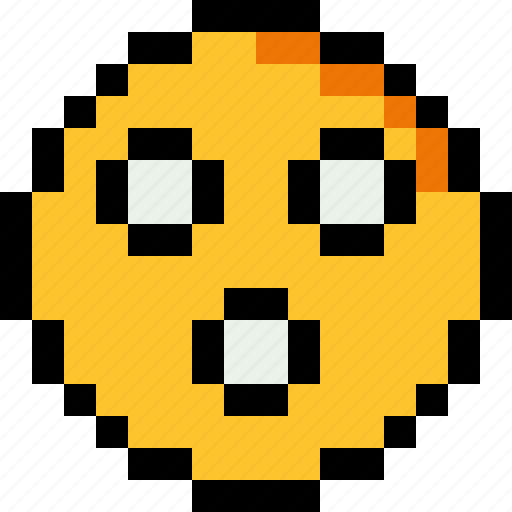 Scream, pixel art, 8 bit, character, emotion, emoticon, emoji icon - Download on Iconfinder