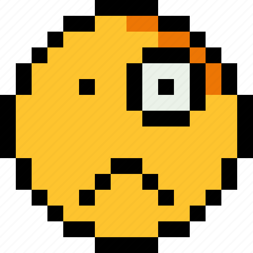 Shocked, pixel art, 8 bit, character, emotion, emoticon, emoji icon - Download on Iconfinder