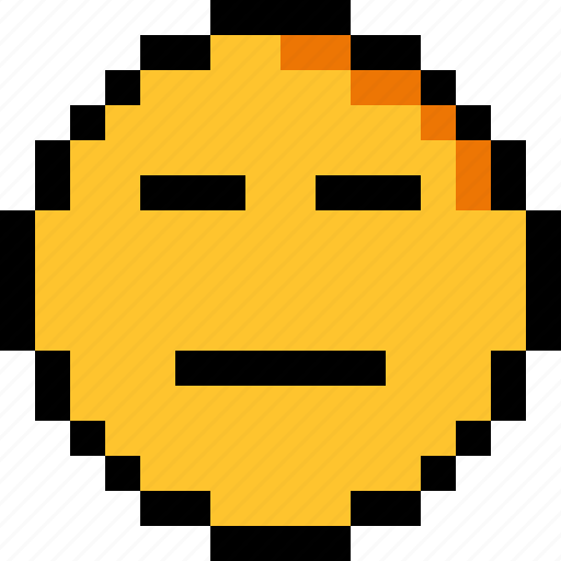 Bored, pixel art, 8 bit, character, emotion, emoticon, emoji icon - Download on Iconfinder