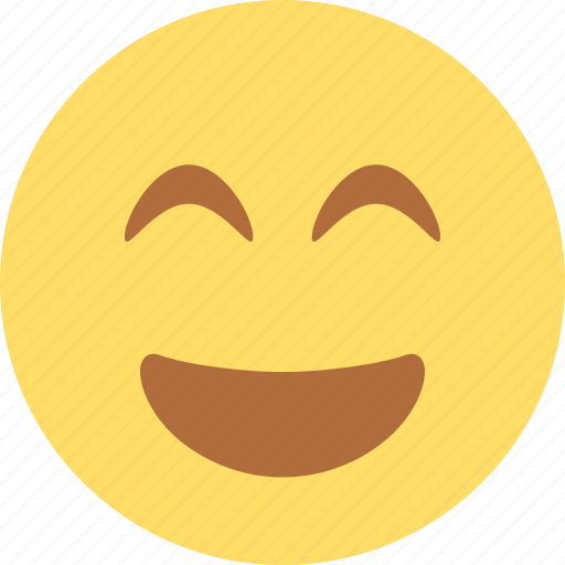 Beam, emoji, emoticon, expression, grin, smiley, sticker icon - Download on Iconfinder
