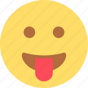 emoji, emoticon, emotion, grin, smiley, sticker, tongue