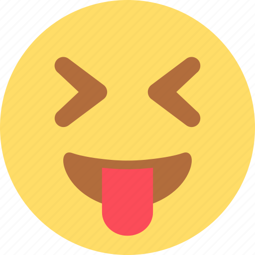Emoji, emoticon, emotion, grin, squint, sticker, tongue icon - Download on Iconfinder