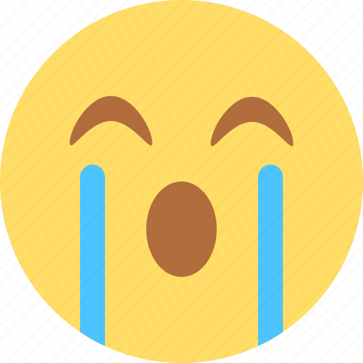 Cry, emoji, emoticon, expression, sad, smiley, sticker icon - Download on Iconfinder