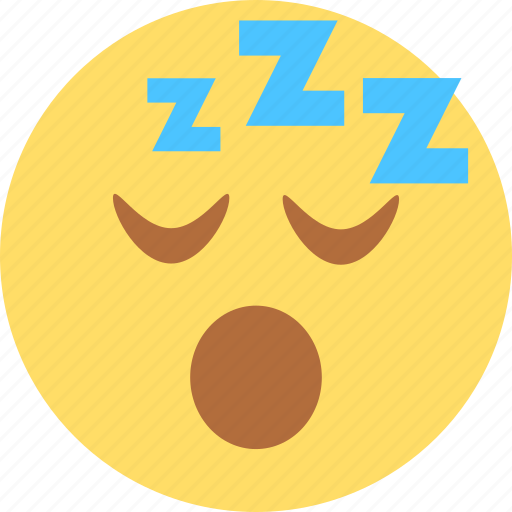 Emoji, emoticon, emotion, expression, face, sleeping, sticker icon - Download on Iconfinder