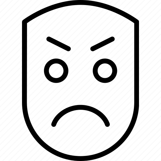 Angry, emotion, face, human, mad, upset icon - Download on Iconfinder
