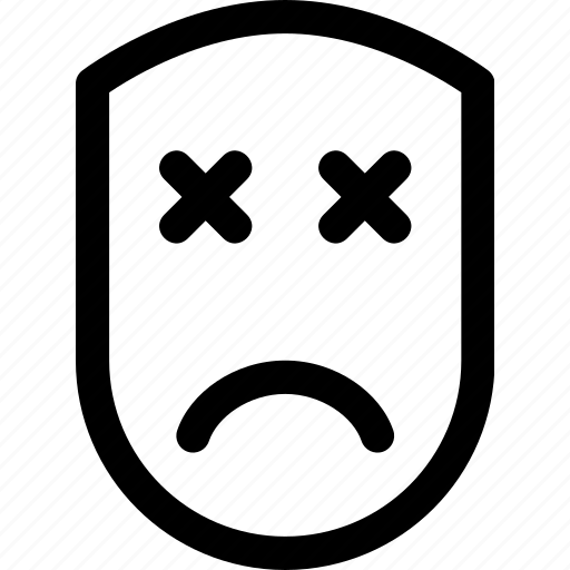 Dead, emotion, emotionless, face, human, sad, sleeping icon - Download on Iconfinder