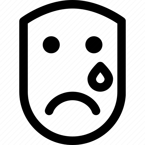 Cry, emotion, face, human, sad, teardrop icon - Download on Iconfinder