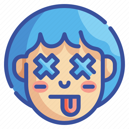 Avatar, dead, defunct, emoji, emotion, face, lifeless icon - Download on Iconfinder