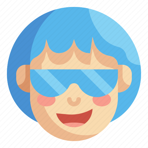 Careen, cool, emoji, emoticons, emotion, feelings, smileys icon - Download on Iconfinder