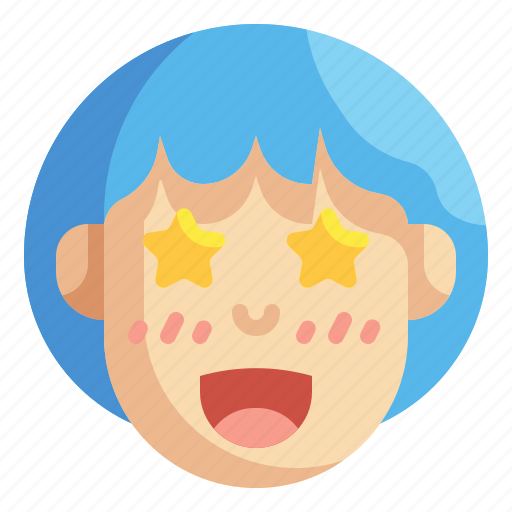 Emoji, emoticons, emotion, excited, feelings, ruffled, thrilled icon - Download on Iconfinder