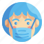 avatar, emoji, emoticons, face, mask, protect, sick 