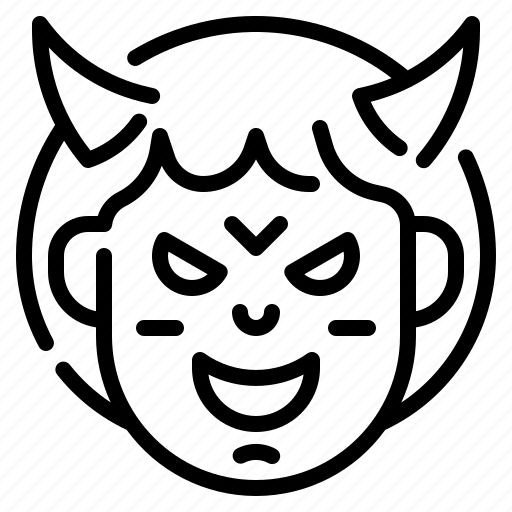 Bogey, demon, devil, emoji, emoticons, face, fiend icon - Download on Iconfinder