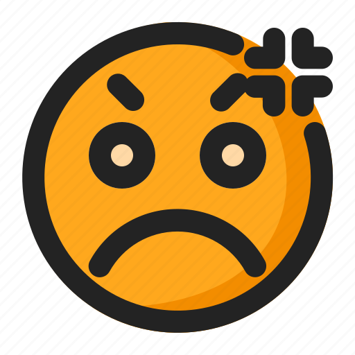 Angry, annoyed, emoji, emoticon icon - Download on Iconfinder