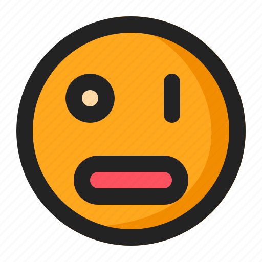 Blink, emoji, emoticon, surprised icon - Download on Iconfinder