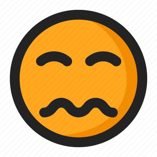 Afraid, emoji, emoticon, sacred icon - Download on Iconfinder