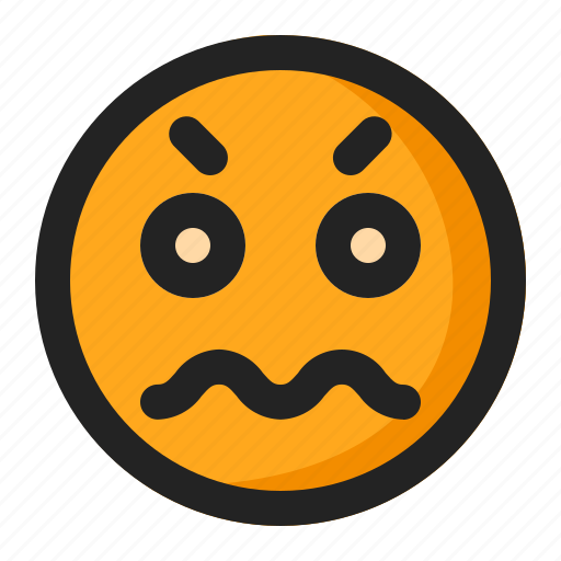 Afraid, emoji, emoticon, sacred icon - Download on Iconfinder