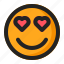 emoji, emoticon, like, love 
