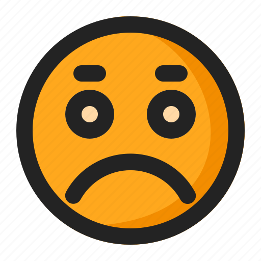 Disappointed, emoji, emoticon, sad icon - Download on Iconfinder