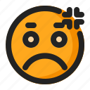 annoyed, disappointed, emoji, emoticon, sad