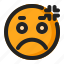 annoyed, disappointed, emoji, emoticon, sad 