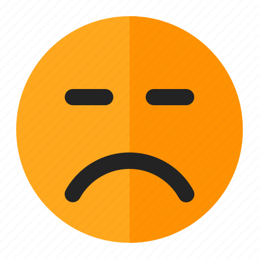 Angry, disappointed, emoji, emoticon, upset icon - Download on Iconfinder
