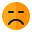 angry, disappointed, emoji, emoticon, upset 