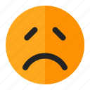 angry, disappointed, emoji, emoticon, upset