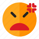 angry, annoyed, emoji, emoticon
