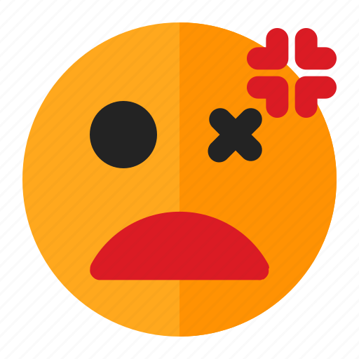 Angry, annoyed, dead, emoji, emoticon, fainted icon - Download on Iconfinder