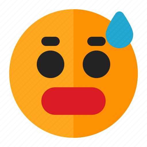 Emoji, emoticon, sad, surprised, tired icon - Download on Iconfinder