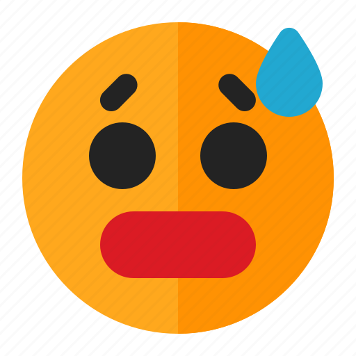 Emoji, emoticon, sad, surprised, tired icon - Download on Iconfinder