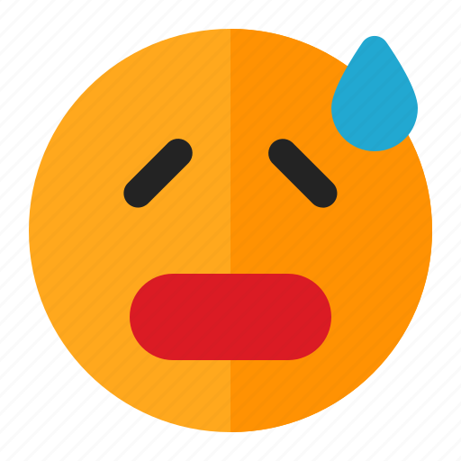 Disappointed, emoji, emoticon, sad, tired icon - Download on Iconfinder