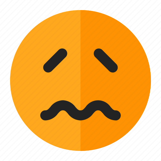 Afraid, disappointed, emoji, emoticon, sacred icon - Download on Iconfinder