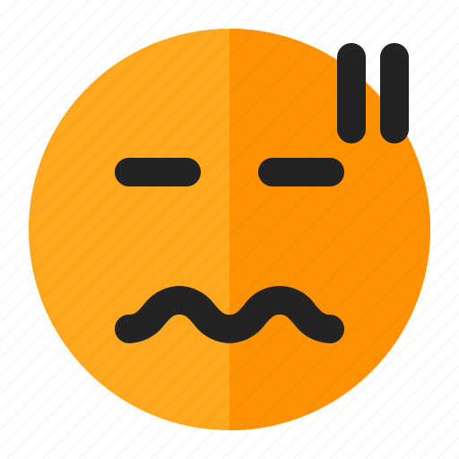 Afraid, emoji, emoticon, sacred, tired icon - Download on Iconfinder