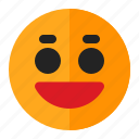 emoji, emoticon, happy, laugh, smile