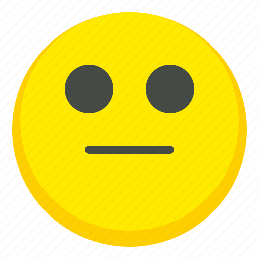 Bored, reactionless, disappointed, emoji, emoticon icon - Download on Iconfinder