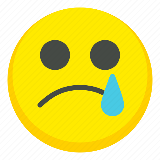 Sad, cry, tear, emoji, emoticon icon - Download on Iconfinder