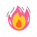 fire, hot, burn, flme, heat, angry, emoji, emoticon