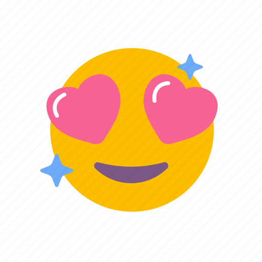 Love, lovely, face, emoji, heart, emoticon, expression icon - Download on Iconfinder